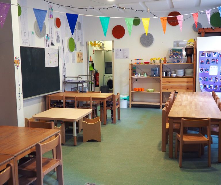 Garderobe des Kinderladens